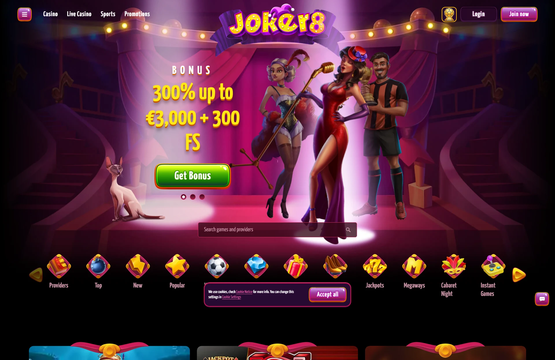Joker8 casino Kaszinó hivatalos főoldal